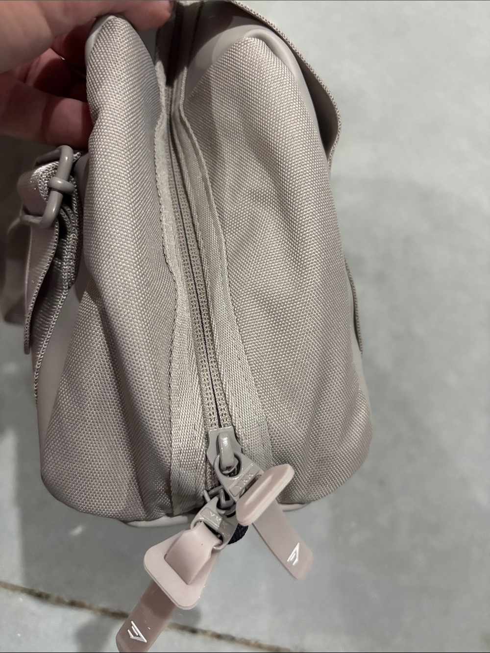 Gymshark Mini Holdall Bag in Light Taupe - Picture 3 of 5